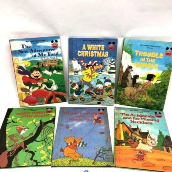 Set of 6 Walt Disney A White Christmas, Trouble in jungle etc Children's Books - Picture 1 of 7